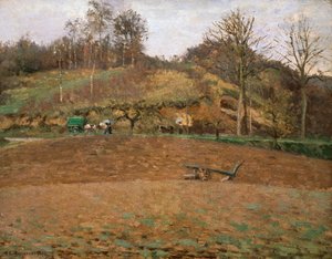 Terre labourée, 1874 - Camille Jacob Pissarro