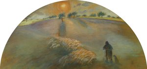 Berger et moutons - Camille Jacob Pissarro