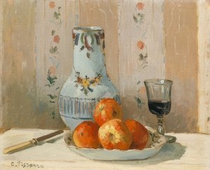 Nature morte avec pommes et cruche. 1872 - Camille Jacob Pissarro