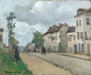 Rue à Pontoise (Rue de Gisors) - Camille Jacob Pissarro