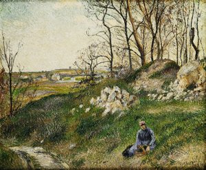Les Cueilleurs de choux, Pontoise - Camille Jacob Pissarro
