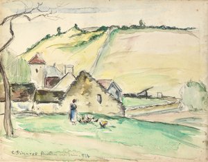 La ferme à Chatillon-Sur-Seine, 1882 - Camille Jacob Pissarro