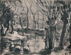 La Fille aux oies - Camille Jacob Pissarro