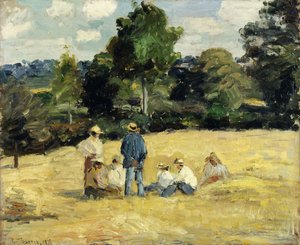 Le repos des moissonneurs, Montfoucault - Camille Jacob Pissarro