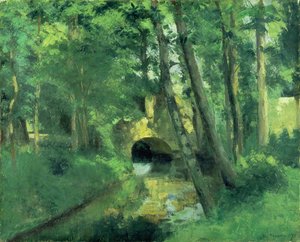 Le Petit Pont, Pontoise, 1875 - Camille Jacob Pissarro