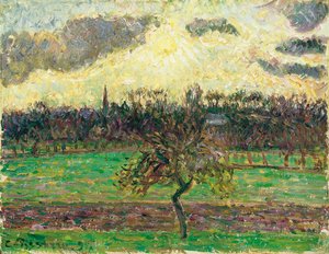 Les Prés à Éragny, Pommier, 1894 - Camille Jacob Pissarro
