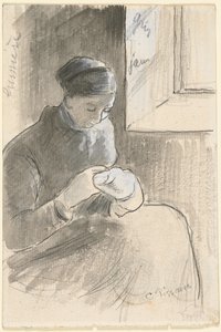 Le Réparateur, vers 1881 - Camille Jacob Pissarro