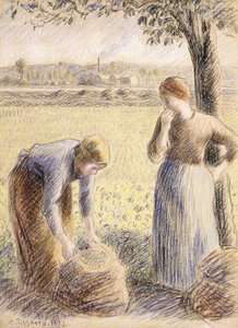La cueillette - Camille Jacob Pissarro