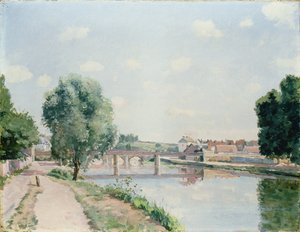 Le Pont Ferroviaire, Pontoise - Camille Jacob Pissarro