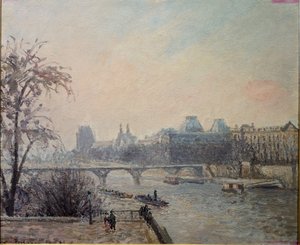 La Seine et le Louvre - Camille Jacob Pissarro