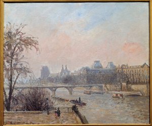 La Seine et le Louvre en 1903
