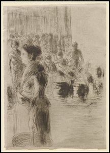 La Servante faisant le marché - Camille Jacob Pissarro