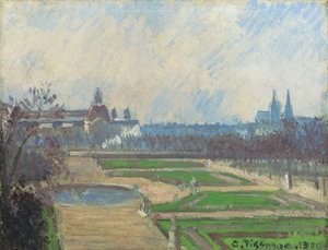 Les Tuileries et le Louvre, 1900 - Camille Jacob Pissarro