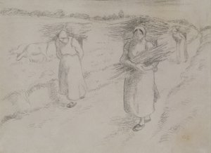 Les ramasseurs de brindilles, c.1896 - Camille Jacob Pissarro