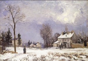 La route de Versailles à Saint-Germain à Louveciennes, 1872 - Camille Jacob Pissarro