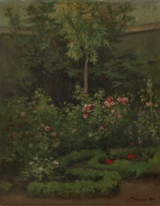 Un jardin de roses - Camille Pissarro