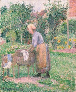 Une blanchisseuse à Éragny, 1893
