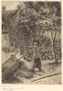 Une femme vidant une brouette, 1880 - Camille Pissarro