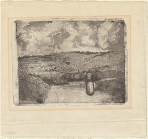 La Femme sur la Route - Camille Pissarro