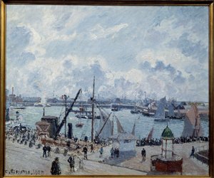 Avant-port du Havre, quai de Southampton - Camille Jacob Pissarro