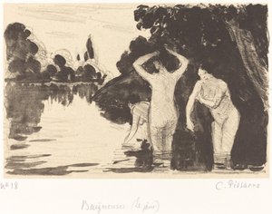 Baigneuses, vers 1895 - Camille Pissarro