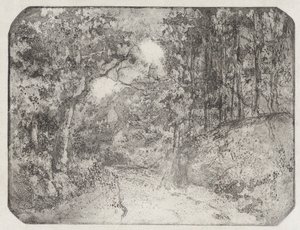 Chemin sous bois à Pontoise, 1879 - Camille Pissarro