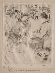 Vendeur de marrons - Camille Pissarro