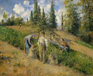 La Récolte, Pontoise - Camille Jacob Pissarro