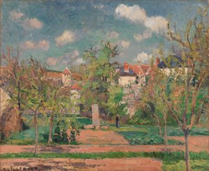 Le Jardin au grand soleil, Pontoise - Camille Pissarro