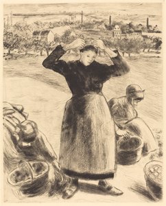 Récolte de pommes de terre - Camille Pissarro
