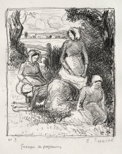 Groupe de paysans - Camille Pissarro