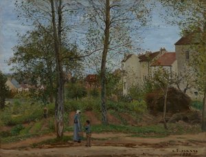 Maisons à Bougival - Camille Jacob Pissarro