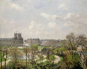 Jardin des Tuileries, Matin, Printemps, 1900 - Camille Jacob Pissarro