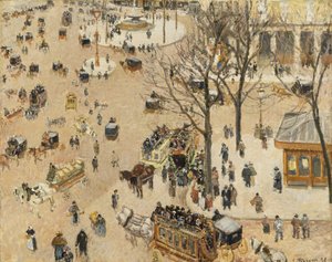 La Place du Théâtre Français - Camille Jacob Pissarro