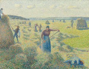 La Récolte des foins, Éragny - Camille Jacob Pissarro