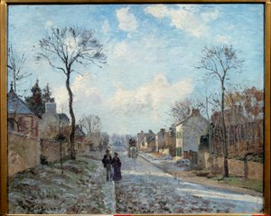 La route de Louveciennes - Camille Jacob Pissarro