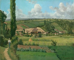 Paysage à Les Pâtis, Pontoise, 1868 - Camille Pissarro