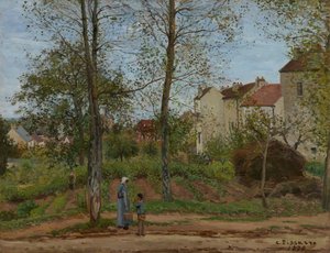 Paysage à Louveciennes (automne) - Camille Pissarro