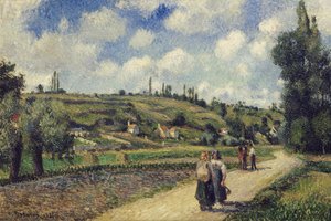 Paysage près de Pontoise, la route d