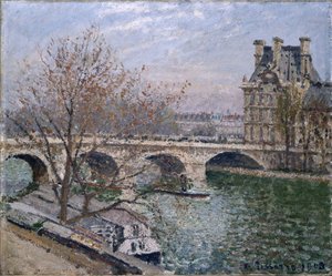 Le Pont Royal et le Pavillon de Flore - Camille Jacob Pissarro