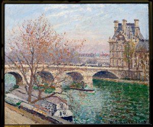 Le Pont Royal et le Pavillon de Flore - Camille Jacob Pissarro
