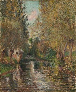 Le lavoir de Bazincourt - Camille Pissarro