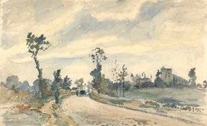 Louveciennes, route de Saint-Germain - Camille Jacob Pissarro