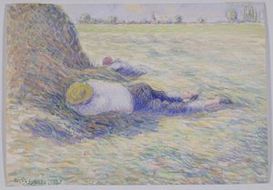 Repos de midi - Camille Jacob Pissarro