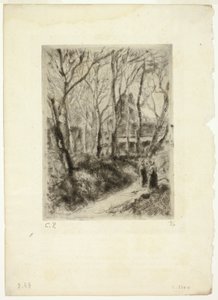 Chemin à Pontoise - Camille Pissarro