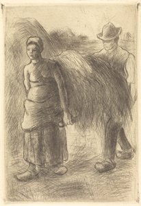 Paysans portant du foin, 1900 - Camille Pissarro