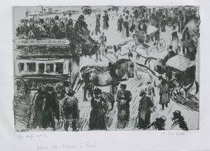 Place du Havre, à Paris, vers 1897 - Camille Pissarro