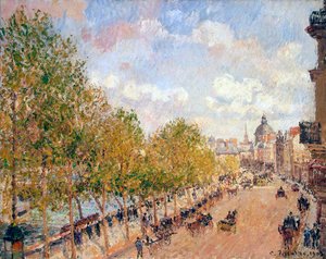 Quai Malaquais, après-midi ensoleillé - Camille Pissarro