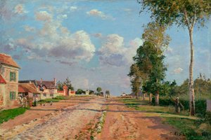 Route de Versailles, Rocquencourt - Camille Pissarro