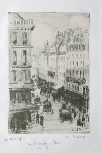 Rue Saint-Lazare, Paris - Camille Pissarro